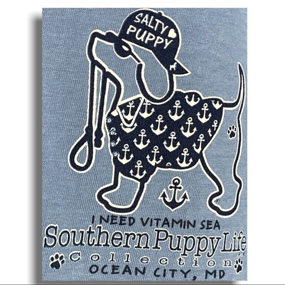 SOUTHERN Puppy Life Ocean City, MD Unisex Long Sleeve T-shirt Size Extra Large - Picture 4 of 13
